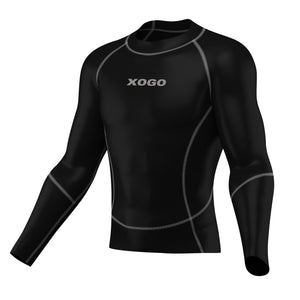 XOGO PERFORMANCE XP500 BASELAYER TOP - Black/Grey - XOGO