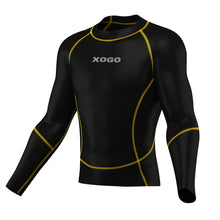 Load image into Gallery viewer, XOGO PERFORMANCE XP500 BASELAYER TOP - Black/Yellow - XOGO