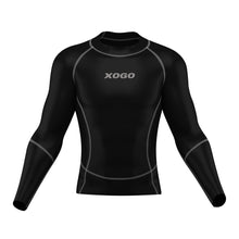 Load image into Gallery viewer, XOGO PERFORMANCE XP500 BASELAYER TOP - Black/Grey - XOGO