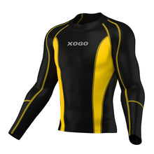 Load image into Gallery viewer, XOGO PERFORMANCE XP501 BASELAYERS TOP - Black/Yellow - XOGO