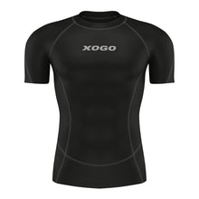Load image into Gallery viewer, XOGO PERFORMANCE XP100 BASELAYER SHORT SLEEVES TOP - Black - XOGO