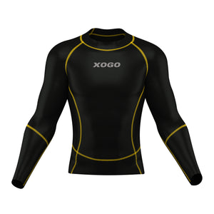 XOGO PERFORMANCE XP500 BASELAYER TOP - Black/Yellow - XOGO