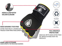 Load image into Gallery viewer, Xogo pro series inner boxing gloves - Black/Yellow - XOGO