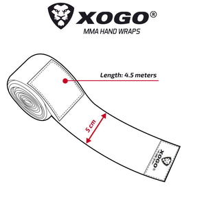 XOGO PRO SERIES HAND WRAPS  - Black - XOGO