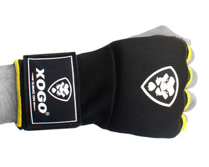 XOGO PRO SERIES INNER BOXING GLOVES - Black/Yellow - XOGO