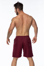 Load image into Gallery viewer, XOGO&#39;s ESSENTIAL SWIM SHORTS - Maroon
