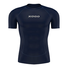 Load image into Gallery viewer, XOGO PERFORMANCE XP100 BASELAYER SHORT SLEEVES TOP - Navy Blue - XOGO